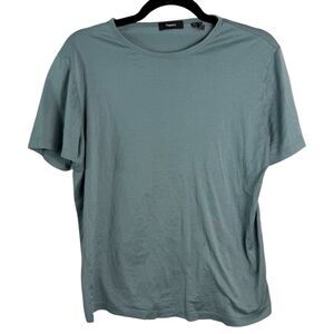 Theory Precise Tee Luxe Cotton Blue Short Sleeve Men's Size Small